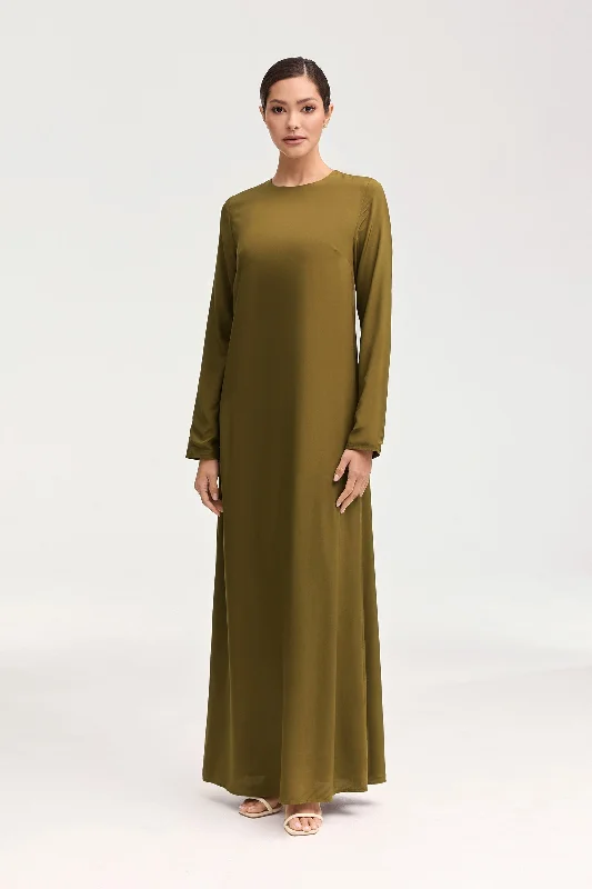 Maxi dresses with pleats -Estee Viscose Maxi Dress - Olive Night