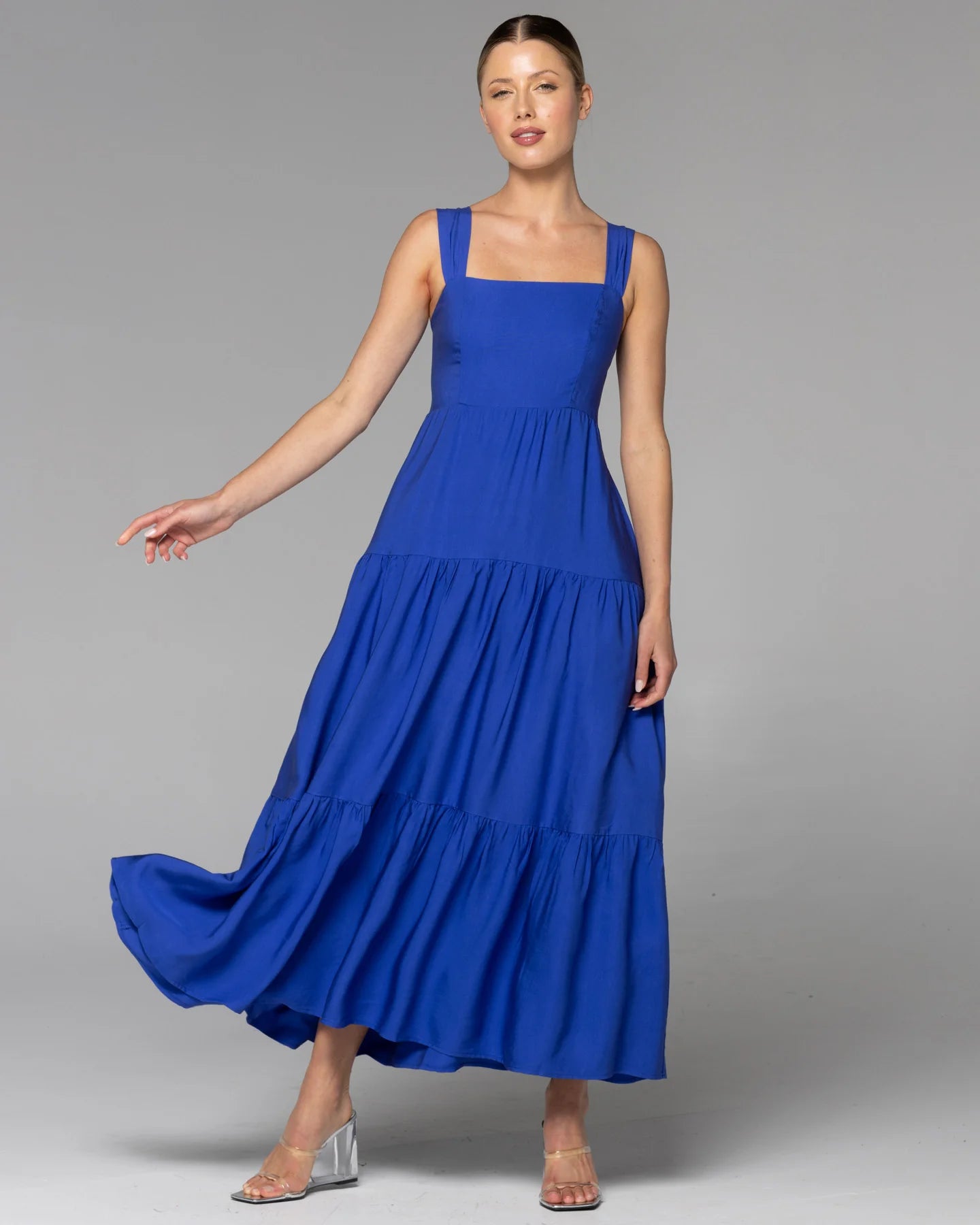 Maxi dresses with high waistline -Heart & Soul Tiered Maxi