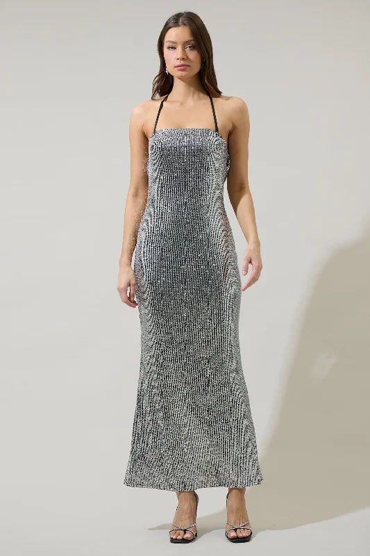 Maxi dresses with empire waist -Willard Sequin Dynamite Strapless Maxi Dress