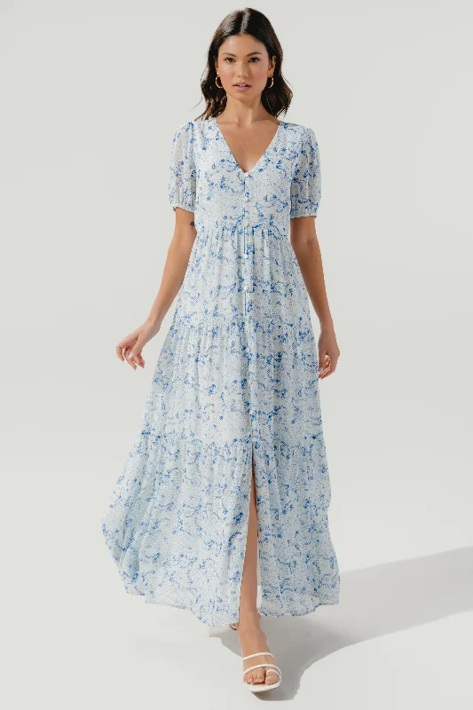 Maxi dresses with tropical print -Corinna Paisley Maxi Dress