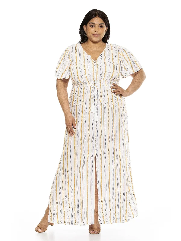 Maxi dresses with floral details -Gianna Maxi Dress - Plus Size