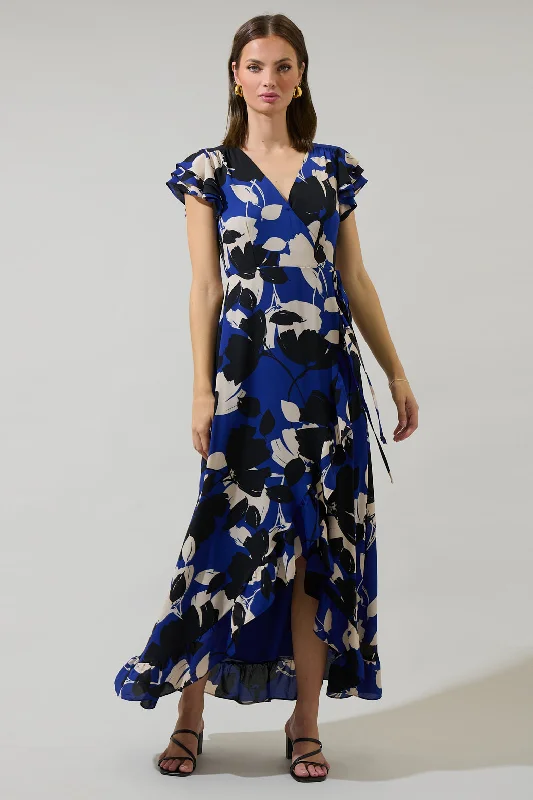 Maxi dresses for casual wear -Anthem Floral Califa Maxi Wrap Dress