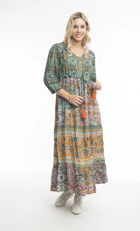 Maxi dresses with boho style -Beethoven Maxi Layers Dress