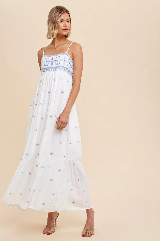 Maxi dresses for seasonal events -Emerson Embroidered Maxi