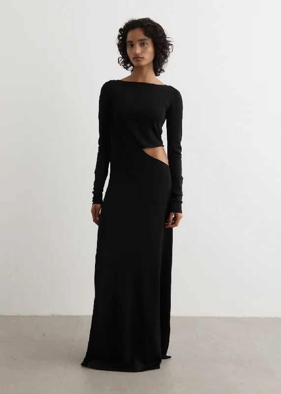 Maxi dresses for sophisticated party -Drape Maxi Dress