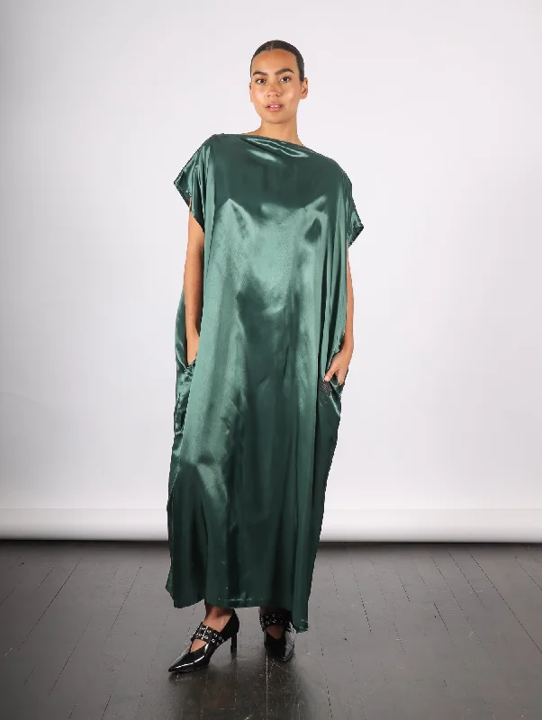 Maxi dresses for casual chic evenings -Maxi dresses long sleeve -Maxi Dress in Green by MM6 Maison Margiela