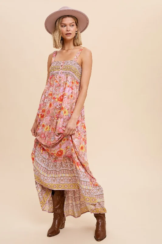 Maxi dresses for evening celebrations -Presley Boho Maxi