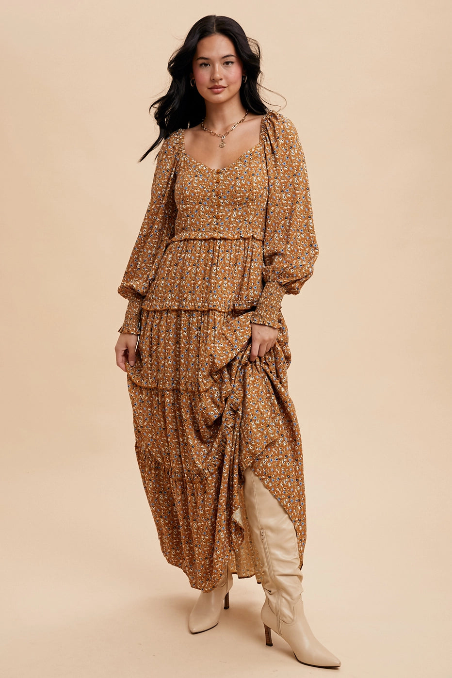 Maxi dresses with button-up design -Faith Maxi Dress