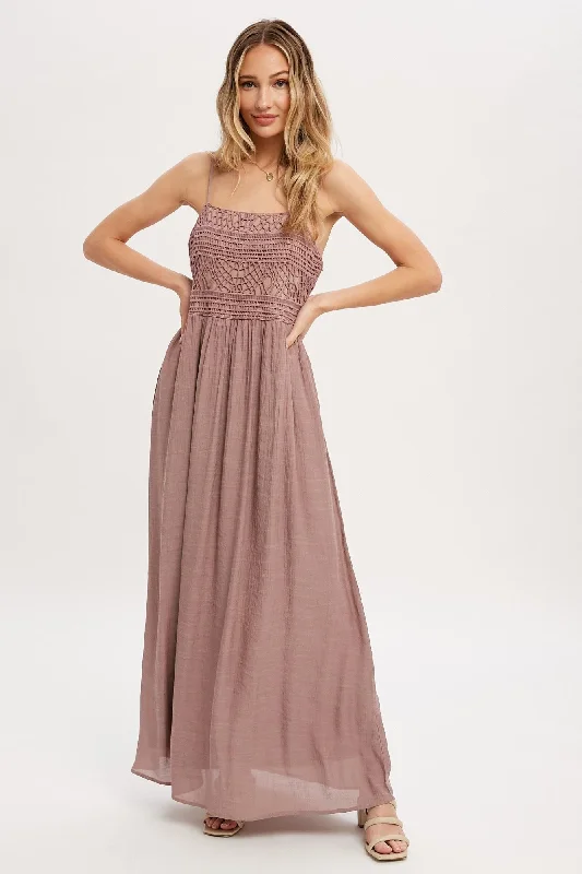 Maxi dresses with crinkled fabric -Kimberly Maxi Dress