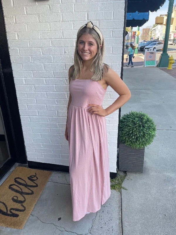 Midi Dresses for Comfortable Day Events-Making me Blush Midi Dress