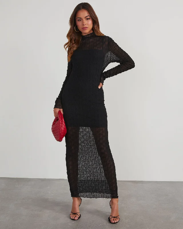 Midi Dresses for Trendy Evening Wear-Take Me Dancing Long Sleeve Midi Dress