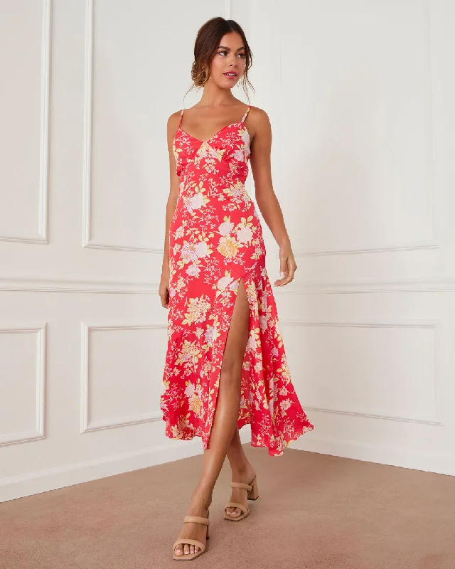 Midi Dresses for New Year’s Eve Parties-Blossoming Wildflower Midi Dress