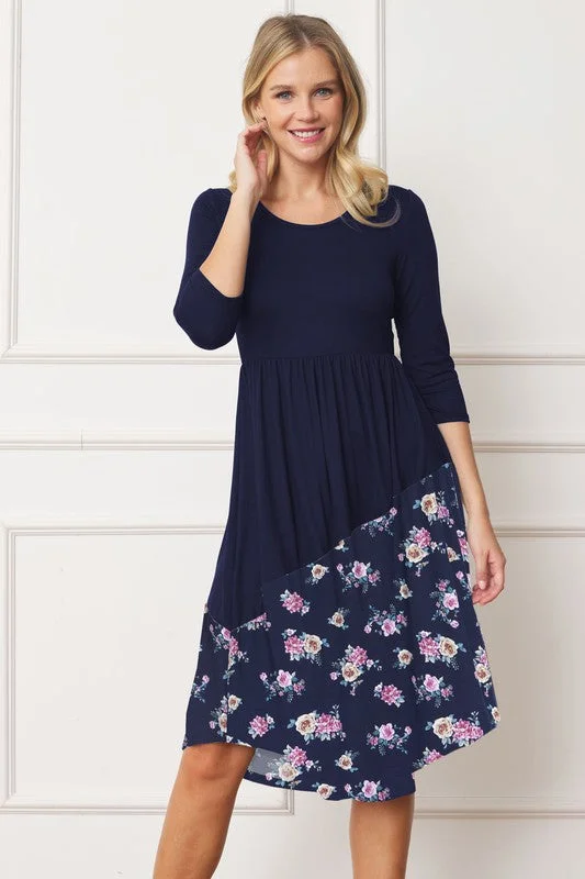 Navy/ Navy Floral