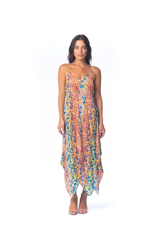 Midi Dresses for Elegant Summer Gatherings-DREW FLORAL MIDI TANK DRESS