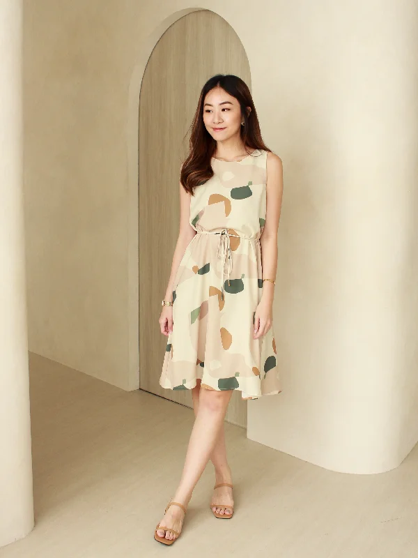 Midi Dresses for Casual Wear on Weekends-Horizons Pocket Midi in Earthy