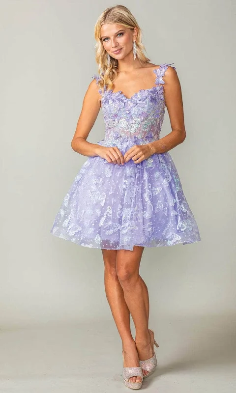 Dancing Queen 3361 - Butterfly Ornate Cocktail Dress