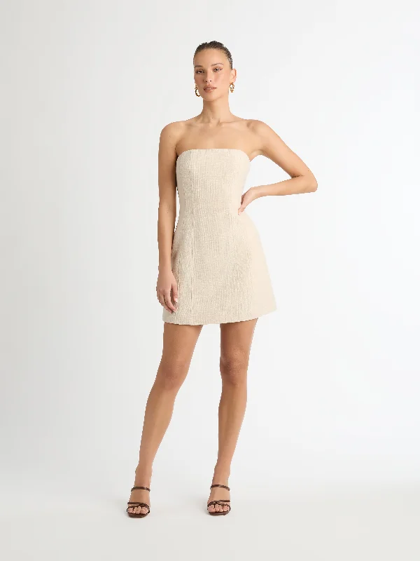 Mini Dresses with Side Button Detail -ANDREA MINI DRESS