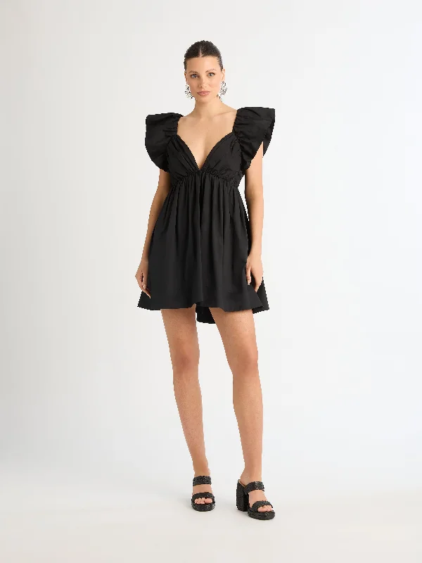 Mini Dresses with Button Closure -BERMUDA MINI DRESS